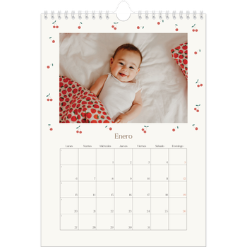 Calendario personalizado A4 — Pequeñas cerezas