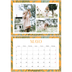 Calendario personalizado doble A4 — Tapiz floral [portada]