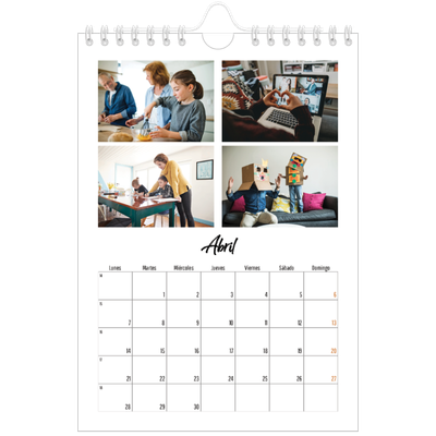 Calendario personalizado A5 — Este(a) soy yo [Abril]