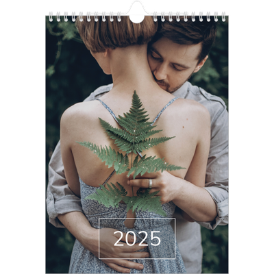 Calendario personalizado A4 — Fecha superpuesta [portada]
