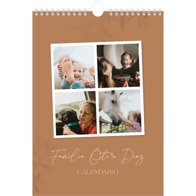 Calendario personalizado A4 — Con los pies en la tierra [portada]