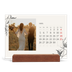 Calendario de mesa con base de madera - apaisado  — Tinta y hiedra [Abril]