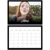 Calendario personalizado doble A4 — Negro minimalista [Abril]