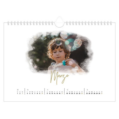 Calendario A4 horizontal — Efectos fotográficos [Marzo]