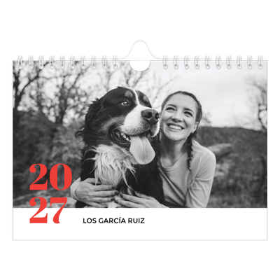 Calendario personalizado A5 — Un año genial [portada]