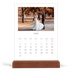 Calendario de mesa con base de madera - vertical  — Clásico cobalto [portada]