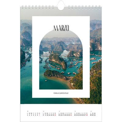 Calendario personalizado A4 — El arco abierto [Marzo]