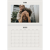 Calendario personalizado doble A4 — Marfil simple [portada]