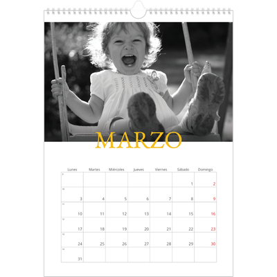Calendarios A3 — Estilo Heritage [Marzo]