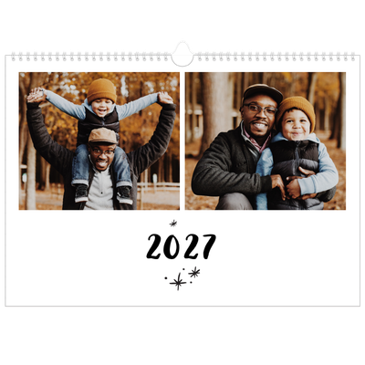 Calendario A3 horizontal — Escrito a mano [portada]