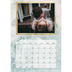 Calendario personalizado doble A4 — Marco de mármol dorado [Abril]