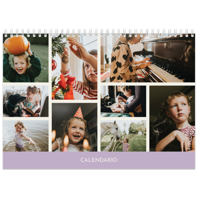 Calendario personalizado doble A4 — Capítulos pastel [portada]
