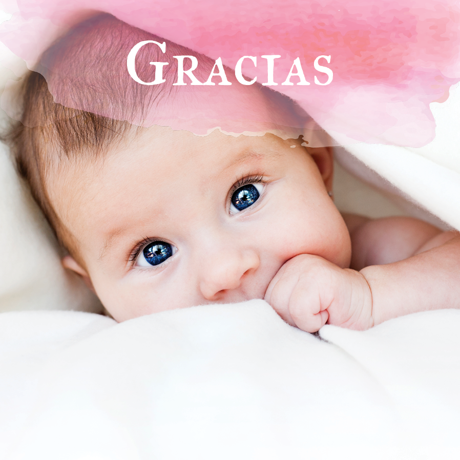 Tarjetas de agradecimiento — Acuarela rosa