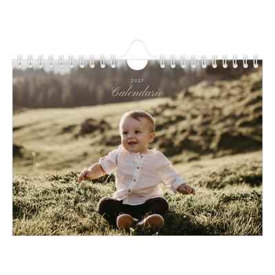 Calendario personalizado A5 — Cajas de tiras de fotos [portada]