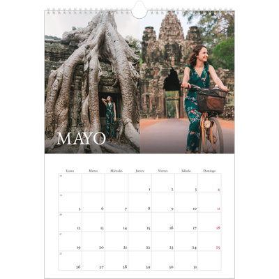 Calendarios A3 — Serif sencillo [portada]