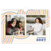 Calendario A4 horizontal — Líneas retro [portada]