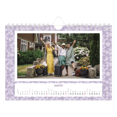Calendario personalizado A5 — Floreciendo [portada]