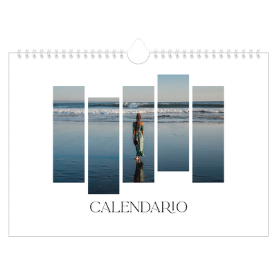 Calendario A4 horizontal — Fragmentos de viaje [portada]
