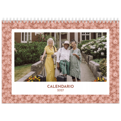 Calendario personalizado doble A4 — Floreciendo [portada]