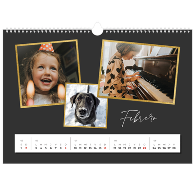 Calendario A3 horizontal — Tantos recuerdos [Febrero]