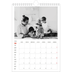 Calendario personalizado A4 — Reflejos rojos [Enero]