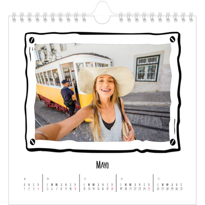 Calendarios Cuadrados — Momentos en retro [portada]