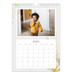 Calendario personalizado A4 — Salpicado floral [portada]