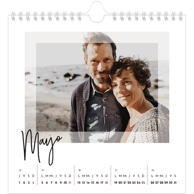 Calendarios Cuadrados — Marco transparente [portada]