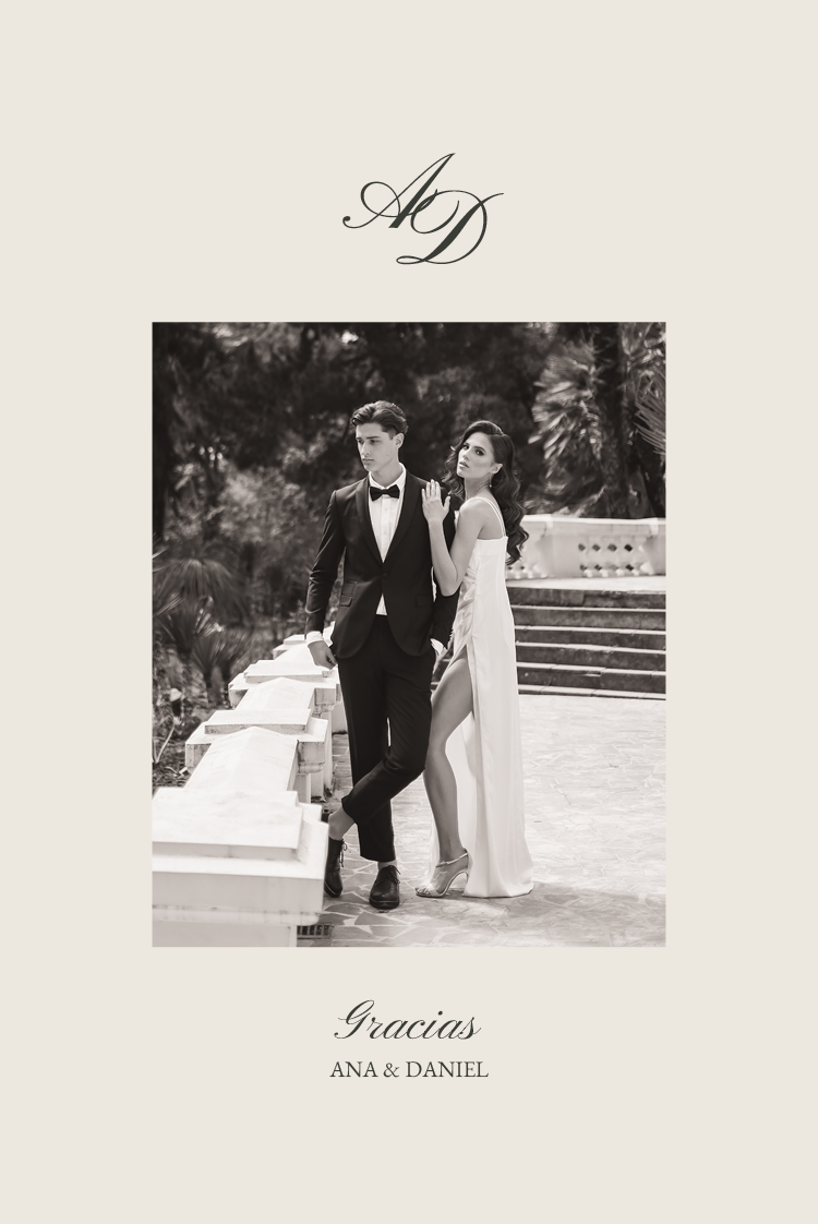 Tarjetas de agradecimiento — Esencia clásica