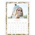 Calendario personalizado A4 — Tapiz floral [Abril]