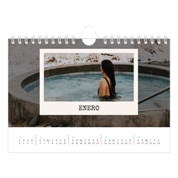 Calendario personalizado A5 horizontal — La edición de retratos