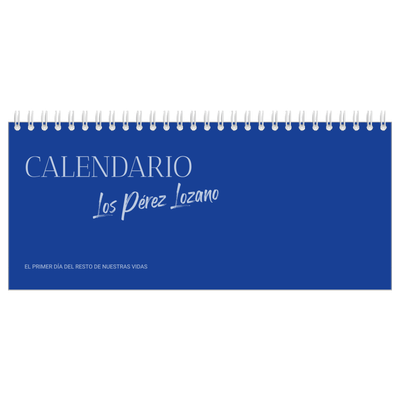 Calendarios de mesa — Clásico cobalto [portada]