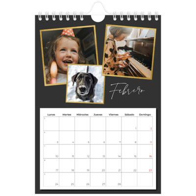 Calendario personalizado A5 — Tantos recuerdos [Febrero]