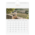 Calendario personalizado A5 — Banner de texto dorado [Abril]