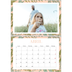 Calendario personalizado doble A4 — Tapiz floral [Abril]
