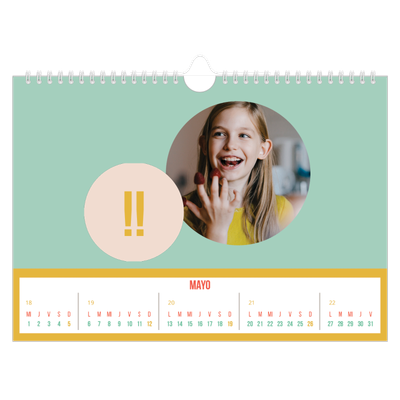 Calendario A4 horizontal — Brillante y bonito [portada]
