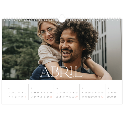 Calendario A3 horizontal — Más grandioso que la vida [Abril]