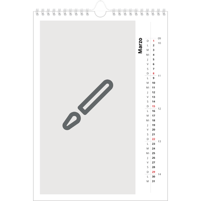 Calendario personalizado A4 — Diseña tu producto [Marzo]
