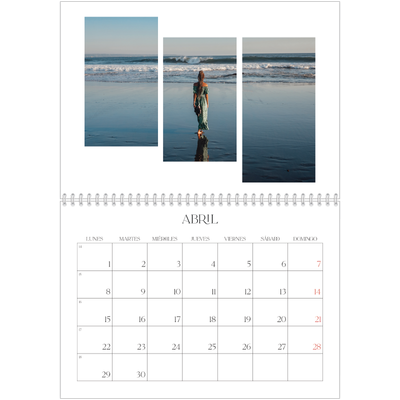 Calendario personalizado doble A4 — Fragmentos de viaje [portada]