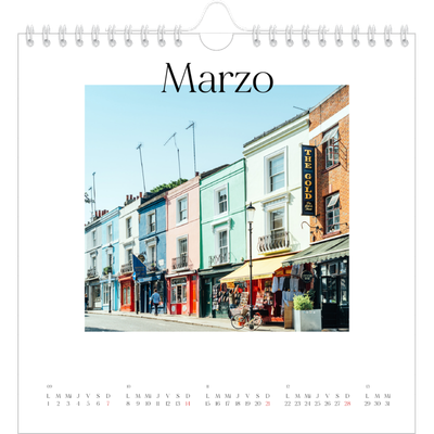 Calendarios Cuadrados — Mi diario de viaje [Marzo]