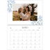 Calendario personalizado doble A4 — Romance en blanco y azul [portada]