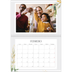Calendario personalizado doble A4 — Salpicado floral [Febrero]