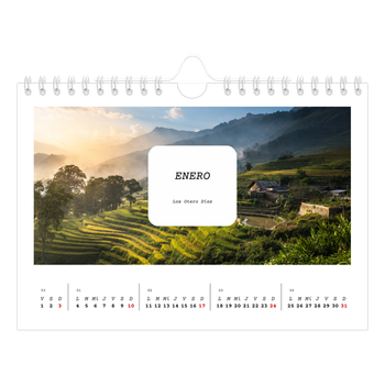 Calendario personalizado A5 horizontal — La historia completa