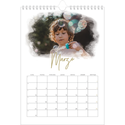 Calendario personalizado A4 — Efectos fotográficos [Marzo]