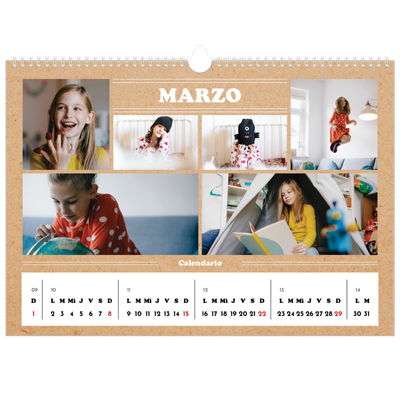 Calendario A3 horizontal — Editorial de este año [Marzo]