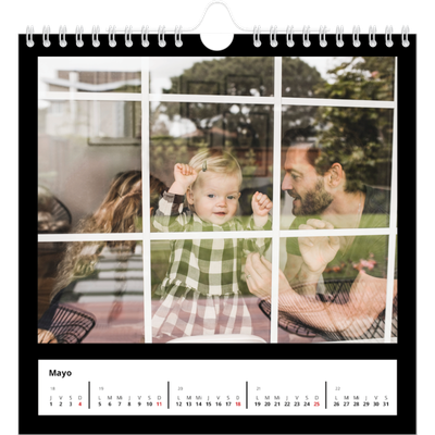 Calendarios Cuadrados — Margen negro [portada]