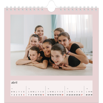 Calendarios Cuadrados — Neo Scandi [Abril]