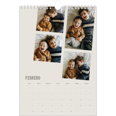 Calendario personalizado A4 — Recuerdos en movimiento [Febrero]