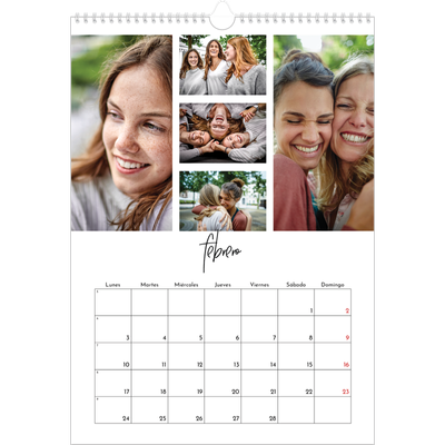 Calendarios A3 — Disposición de fotos [Febrero]