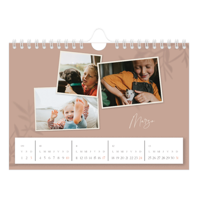 Calendario personalizado A5 — Con los pies en la tierra [Marzo]